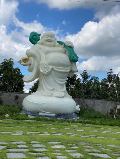 Tượng Phật Di Lặc Bằng Nhựa Cao 8 Mét
