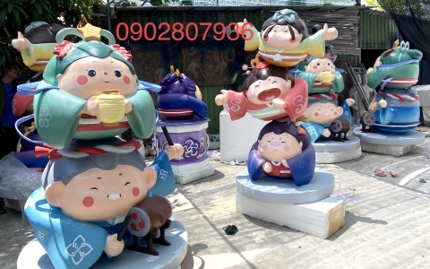 Đơn vị chuyên cung cấp tượng composite quán cà phê