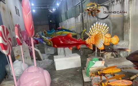 Khám phá ngay cơ sở thi công tượng nhựa composite cho nhà hàng