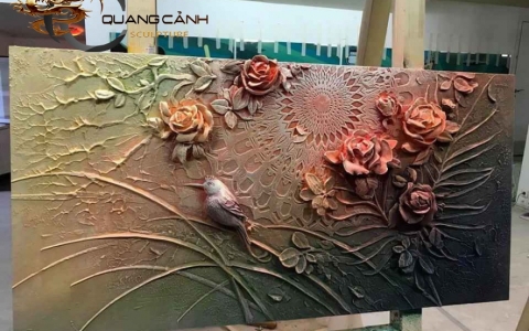 Làm đẹp không gian cùng khung tranh nhựa composite