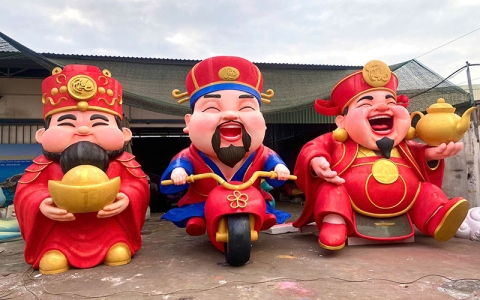 Nhanh tay lưu ngay những mẫu mô hình mút xốp ông Thần Tài Tết đẹp, nổi bật
