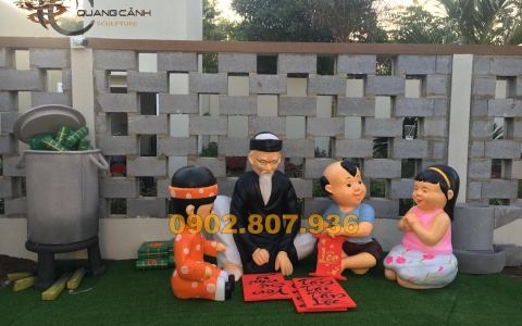 Nhận thi công tượng composite trang trí chất lượng
