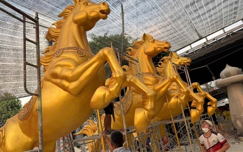 15+ Mẫu phù điêu mút xốp linh vật Tết đẹp giúp không gian nổi bật hơn 