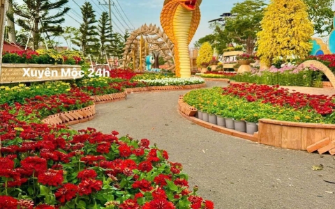 Thi công lắp đặt mô hình trang trí Tết trọn gói
