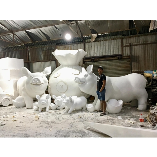 Mô Hình Heo Bằng Mút Xốp