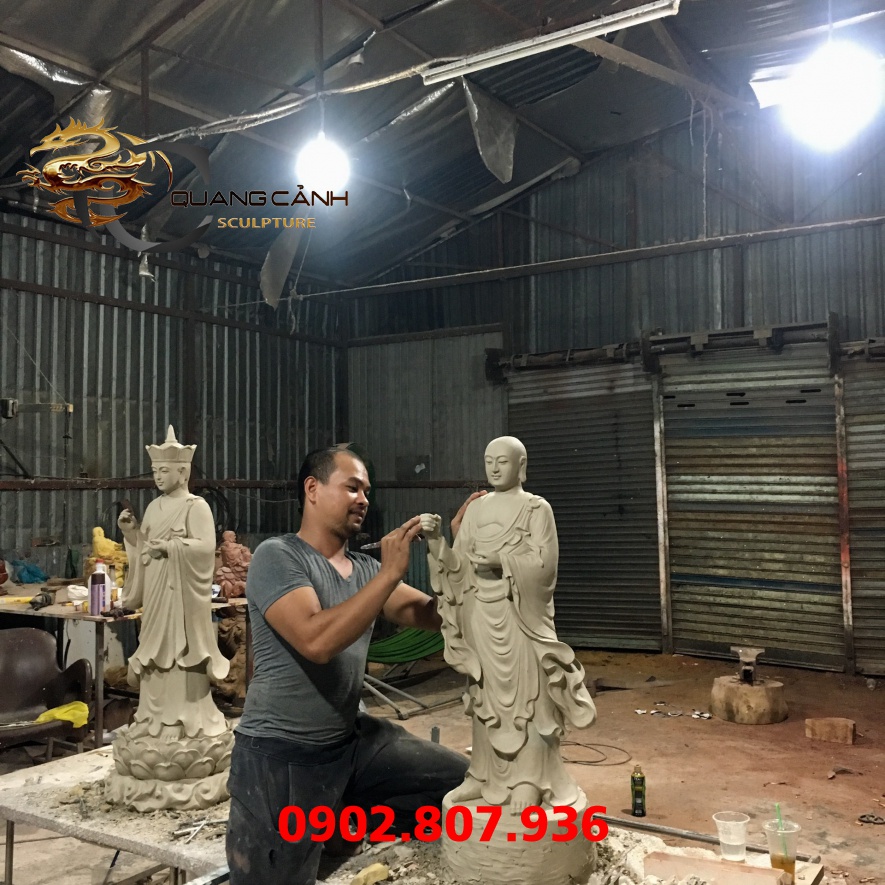 điêu khắc tượng phật bằng composite
