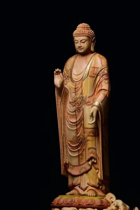 Đúc tượng Phật Thích Ca đứng ban phước composite