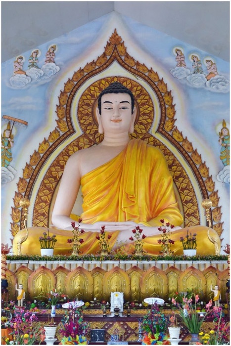 Nhận đúc tượng Phật A Di Đà composite bền đẹp
