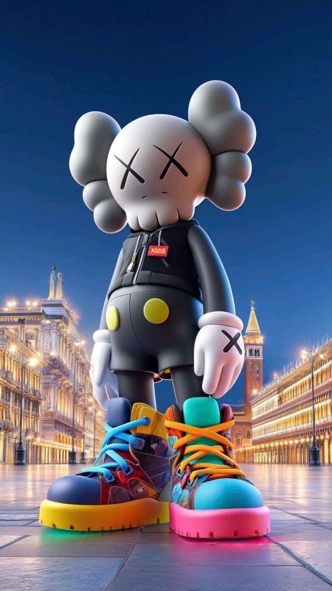 tượng kaws composite