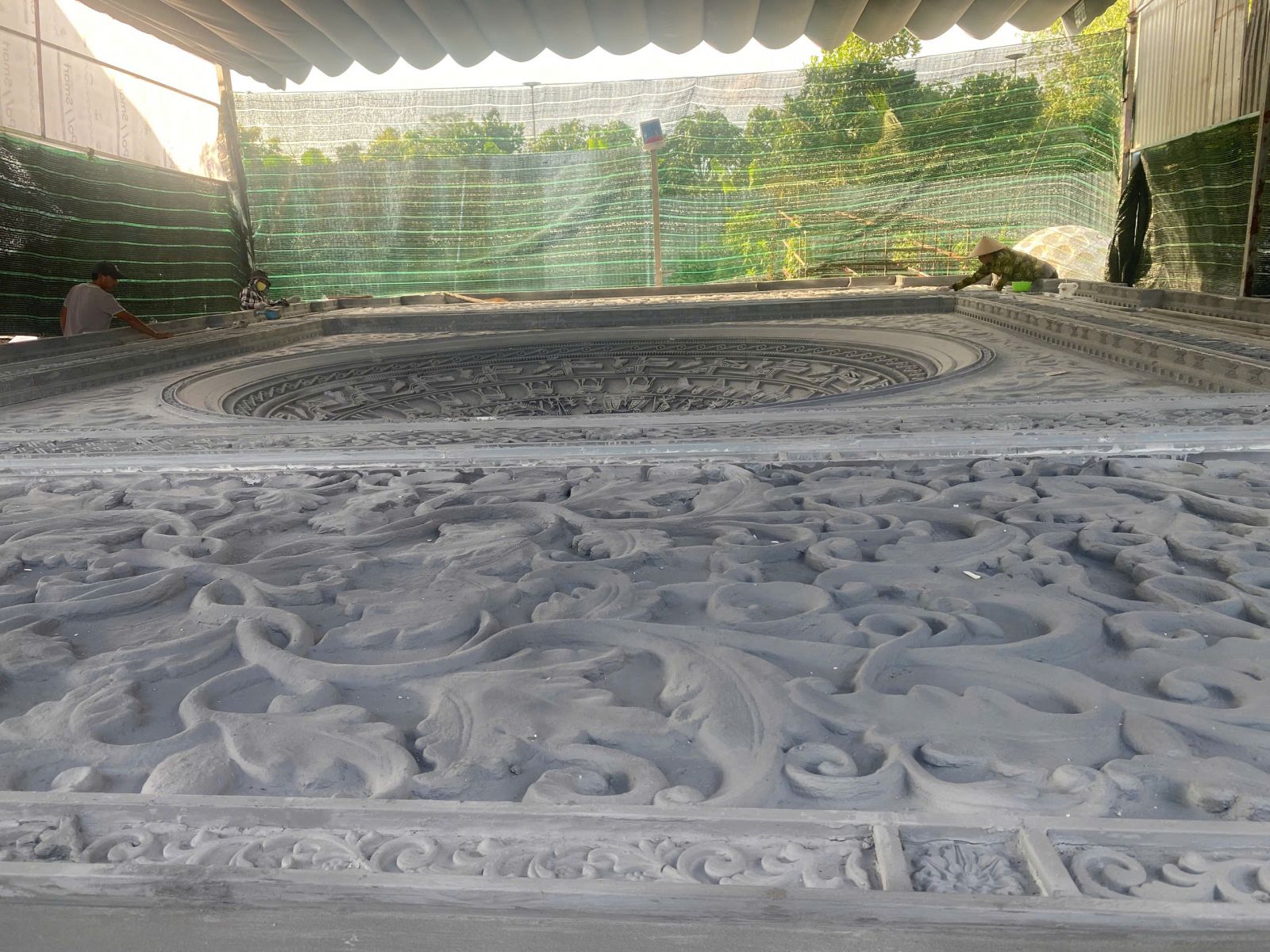 đắp phù điêu composite