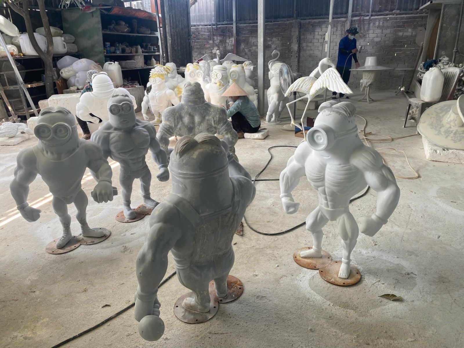 quy trình làm tượng composite