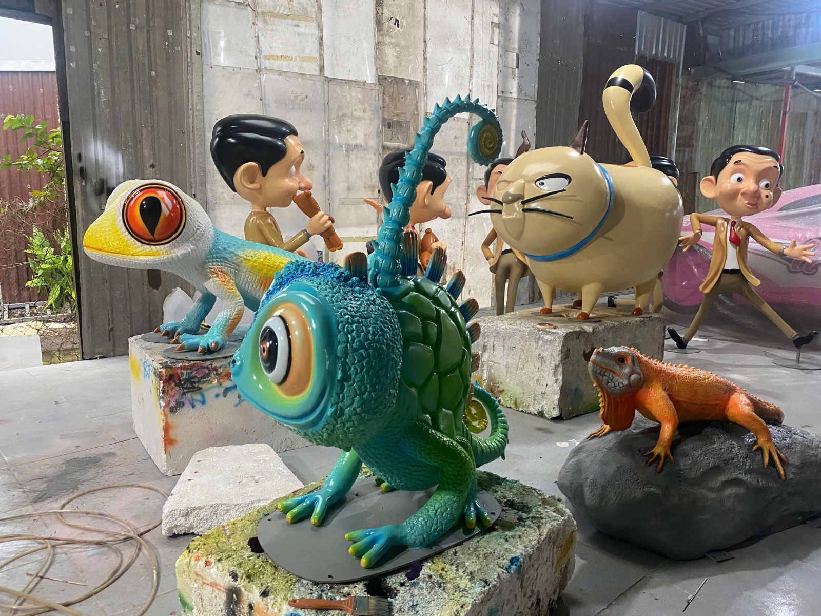 quy trình làm tượng composite