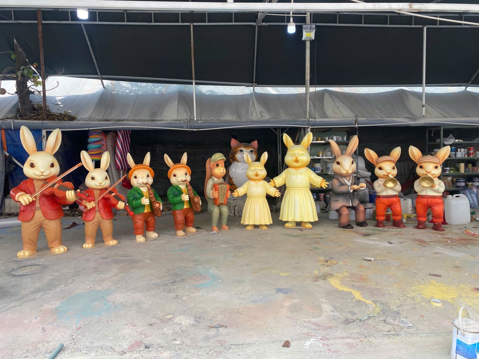 điêu khắc mô hình mút xốp