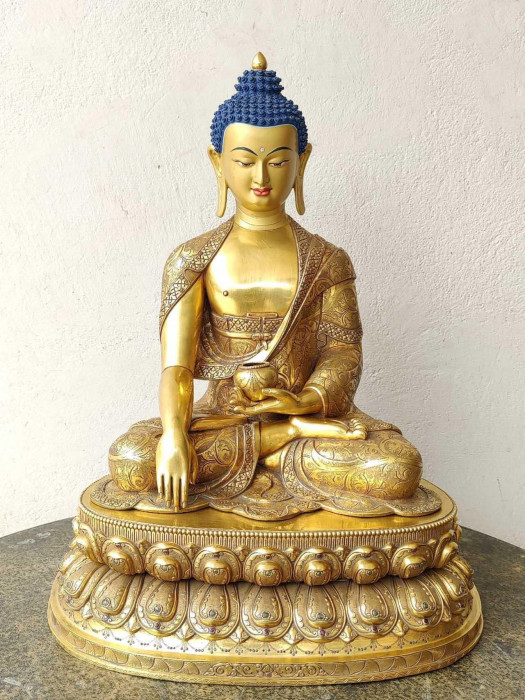 Thiết kế thi công tượng Phật A Di Đà composite uy tín