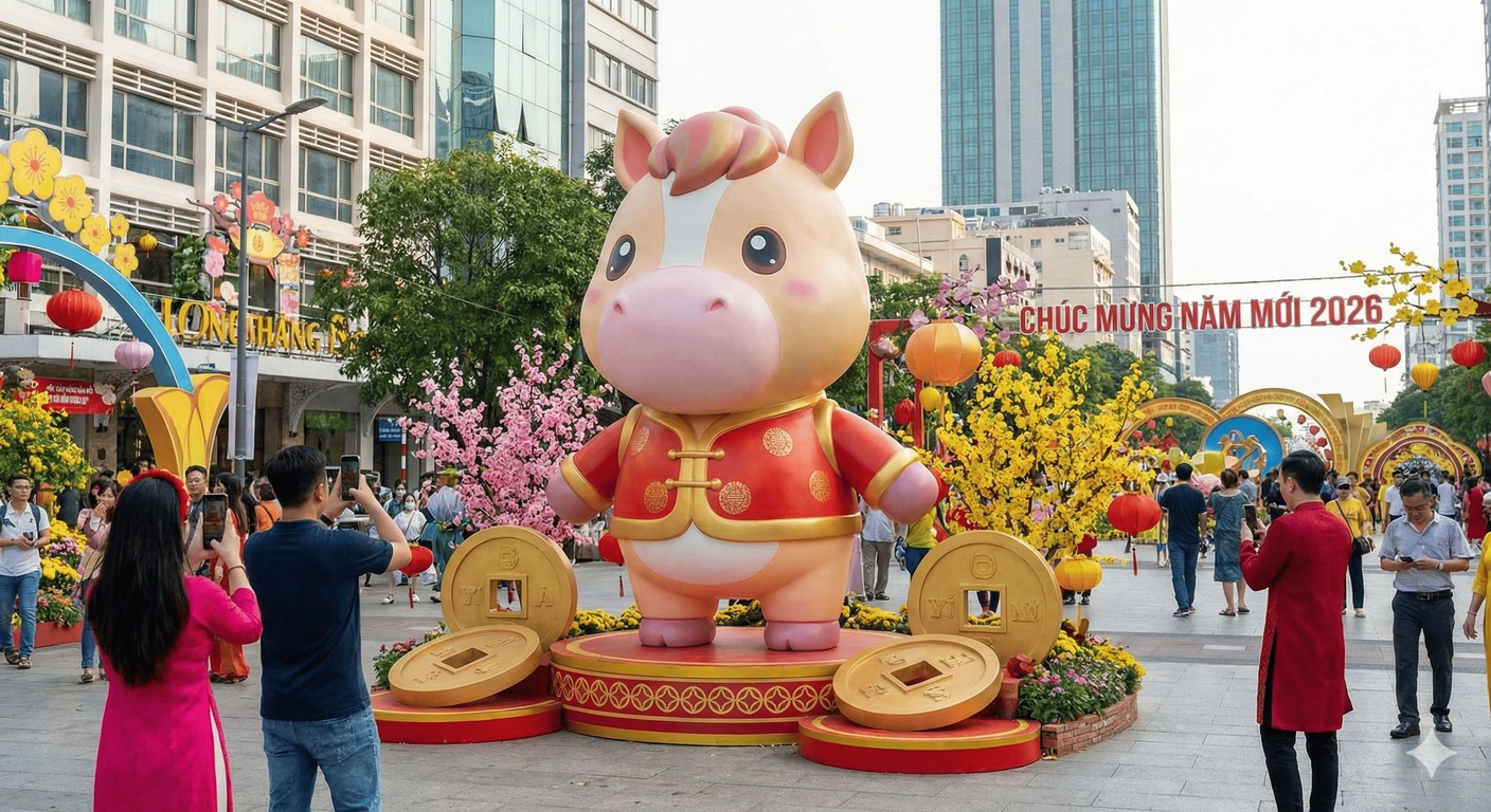 tượng linh vật tết trang trí chuyên nghiệp