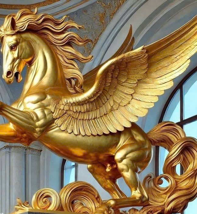 Tượng Ngựa Composite Trang Trí