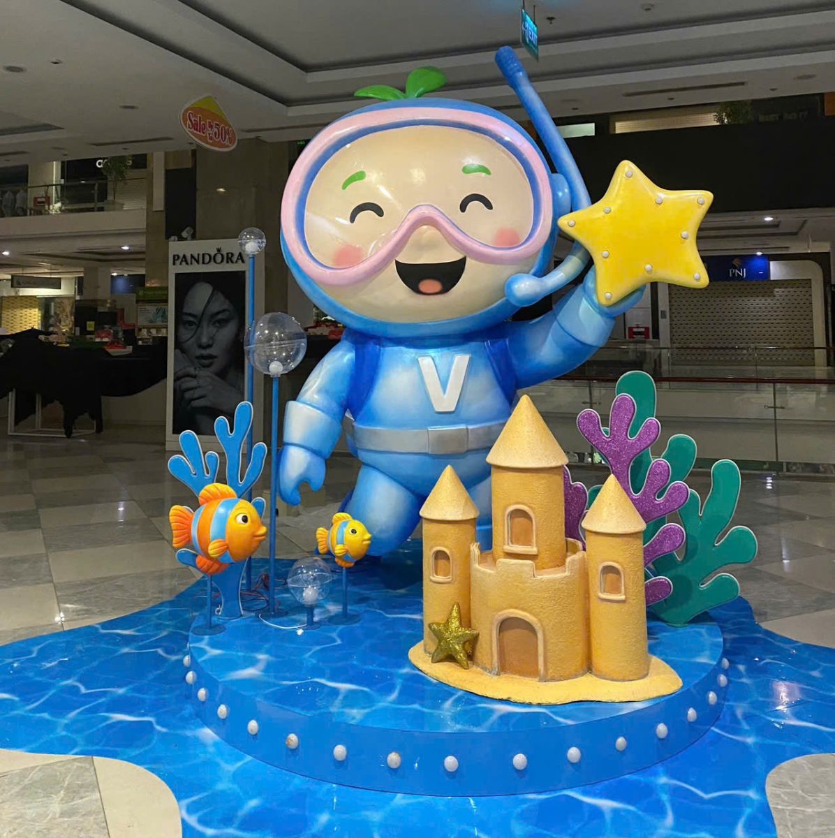 thi công tượng nhựa composite trong khách sạn