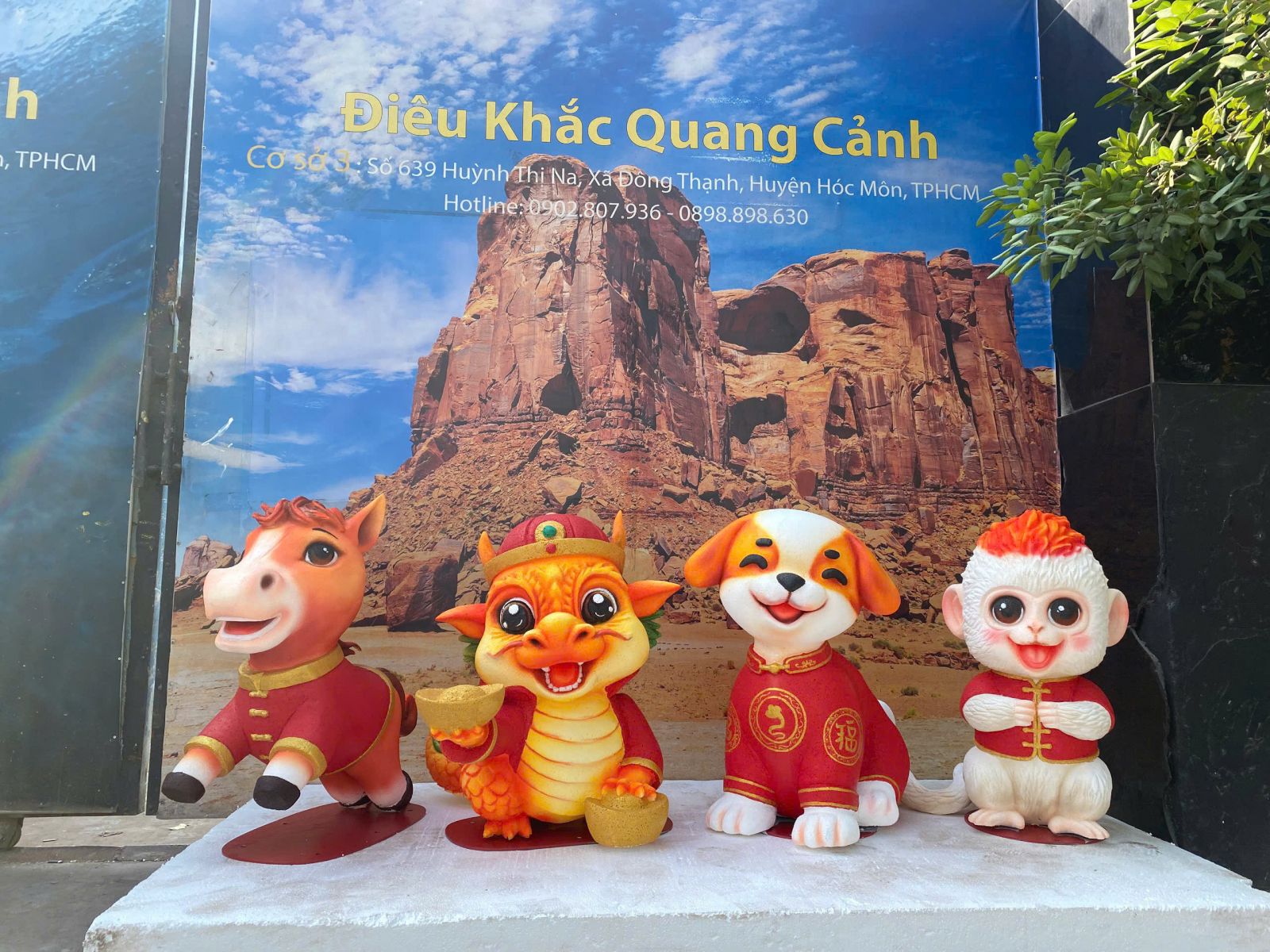 mô hình linh vật tết trang trí 3d