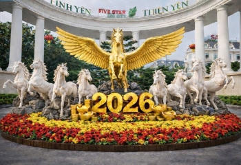 Mô hình trang trí Tết ấn tượng | Xưởng Điêu Khắc Quang Cảnh