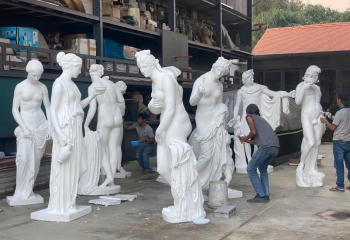 Mua Tượng Cô Gái Nhựa Composite Sân Vườn Đẹp | Xưởng Sản Xuất