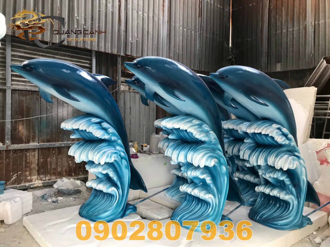 Mô hình cá heo bằng composite