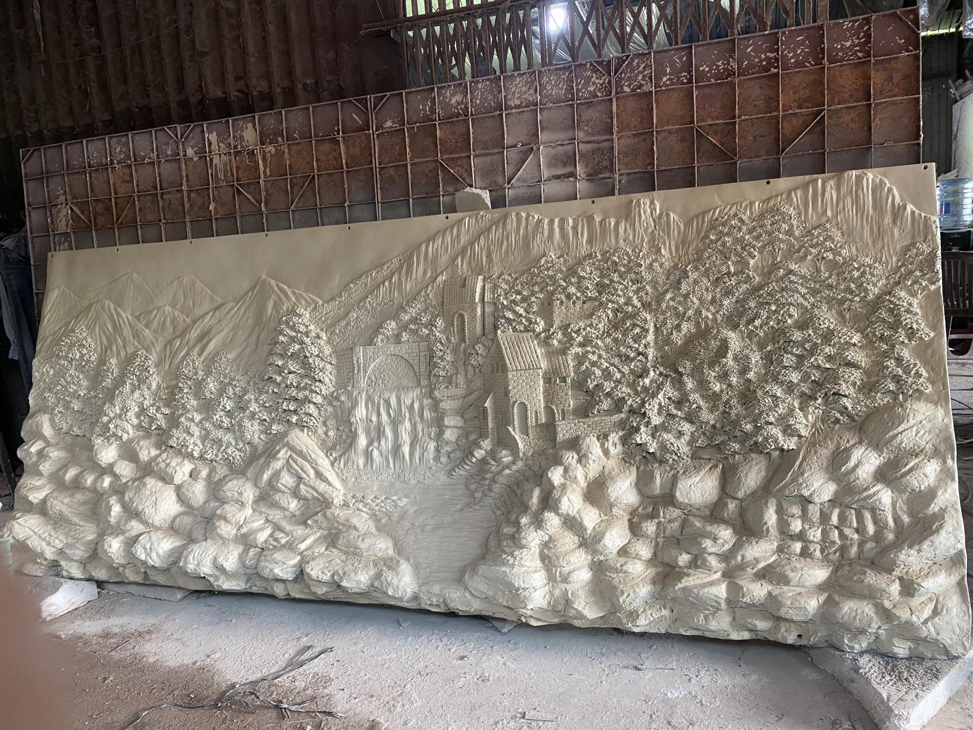 Phù Điêu Phong Cảnh Bằng Nhựa Composite